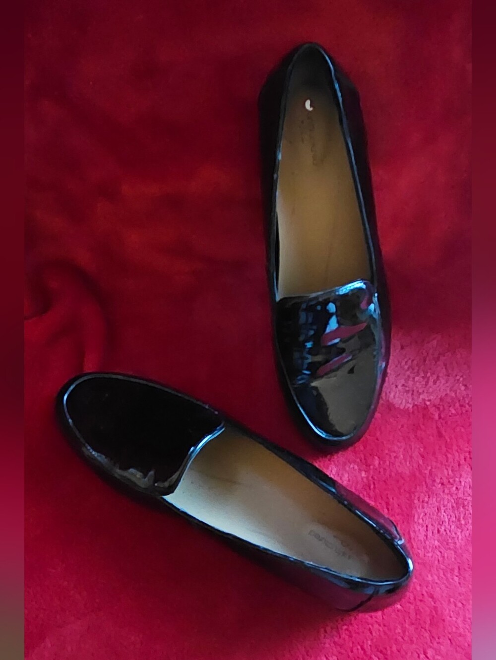 Unstructured by Clarks Black Patent Loafers - Size 9.5